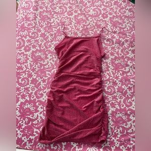 XS Pink Sparkly Short Dress